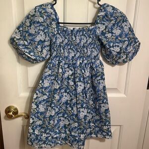 Janie and Jack Blue Floral Kids Dress
